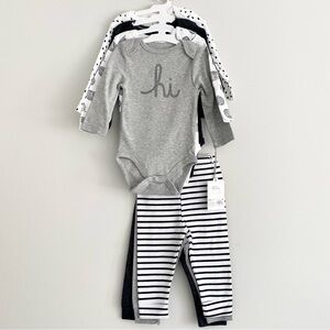 Cloud Island Baby Neutral Bodysuit & Pants Set Size 6-9 Months